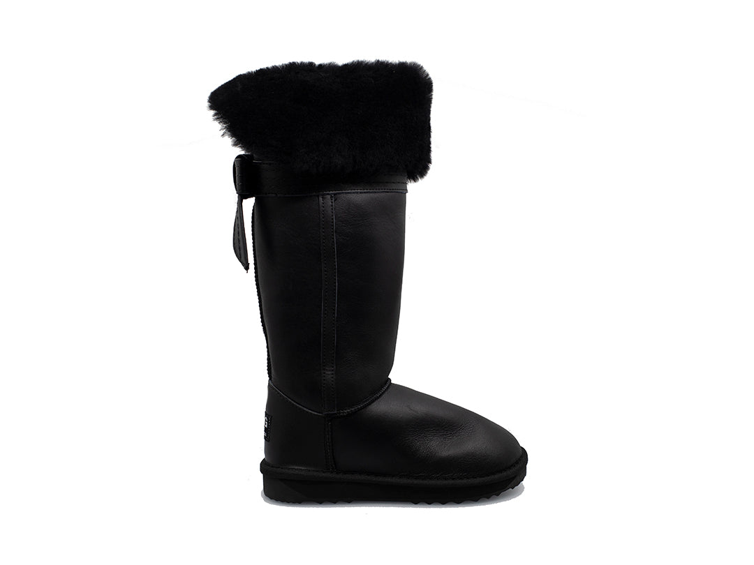 Long Back Bow Nappa Ugg Boots