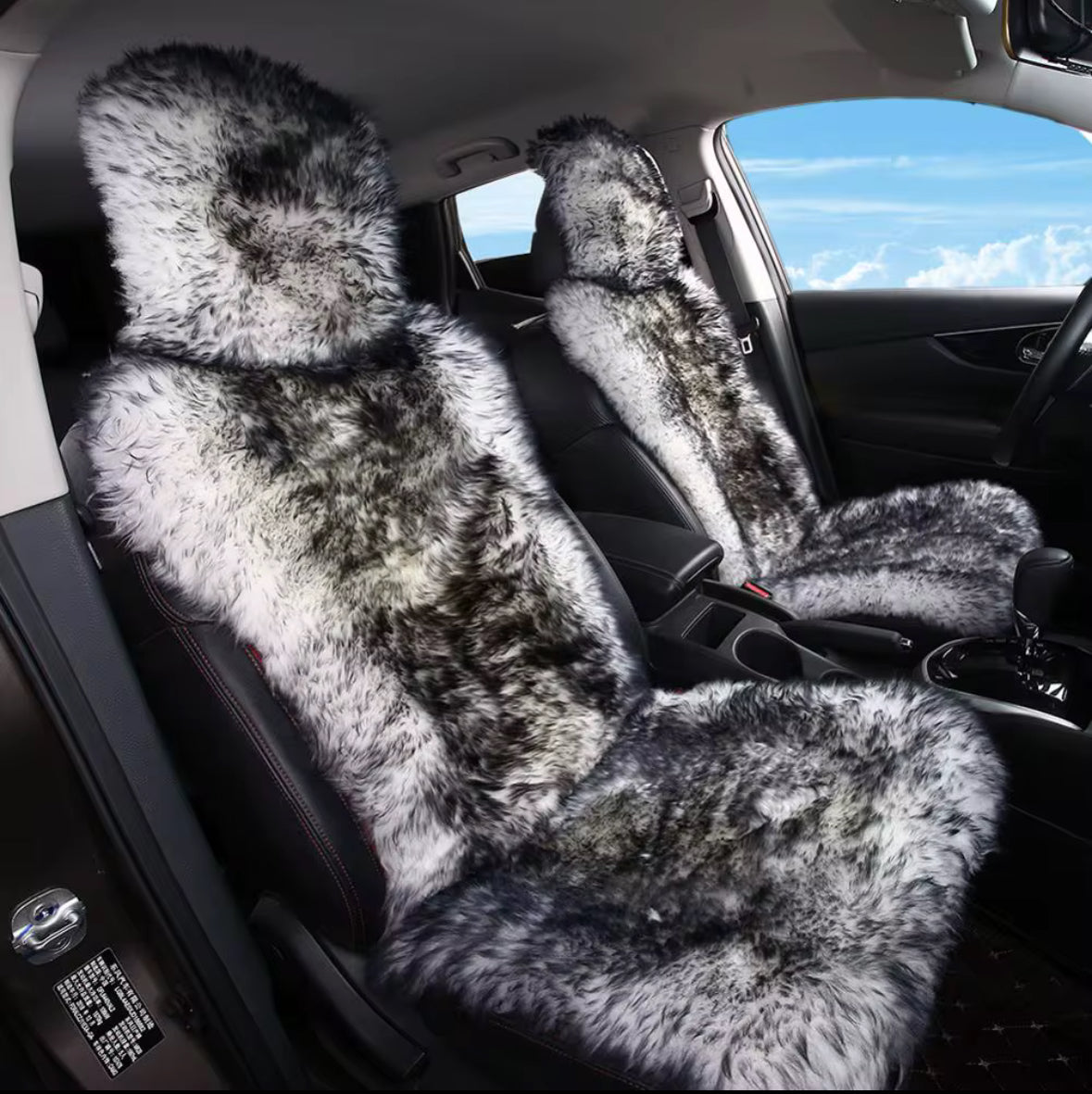 UGG Car Seat Cover Australian Long Wool (Pair)