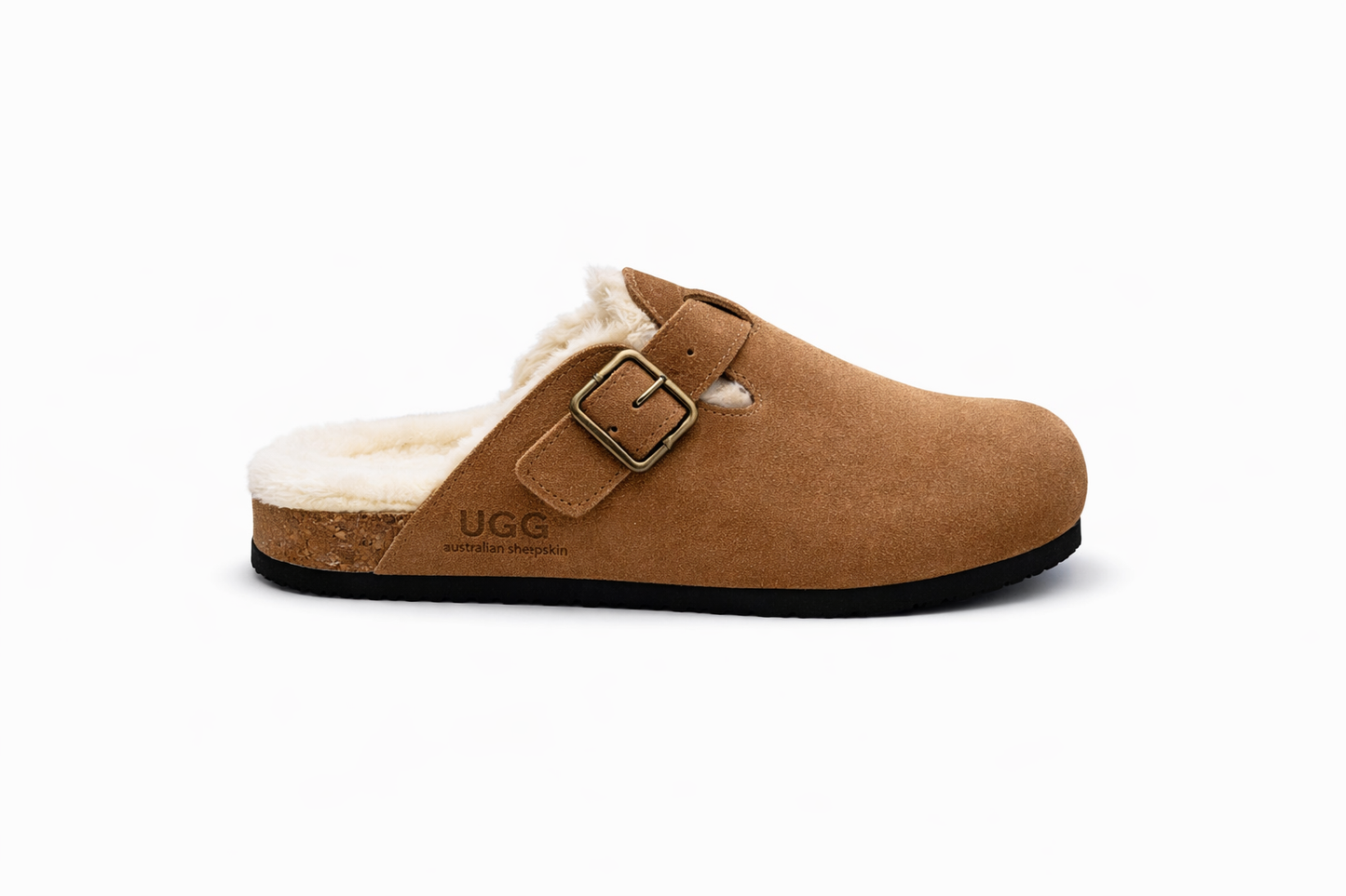 Fluffy UGG Birk Slides