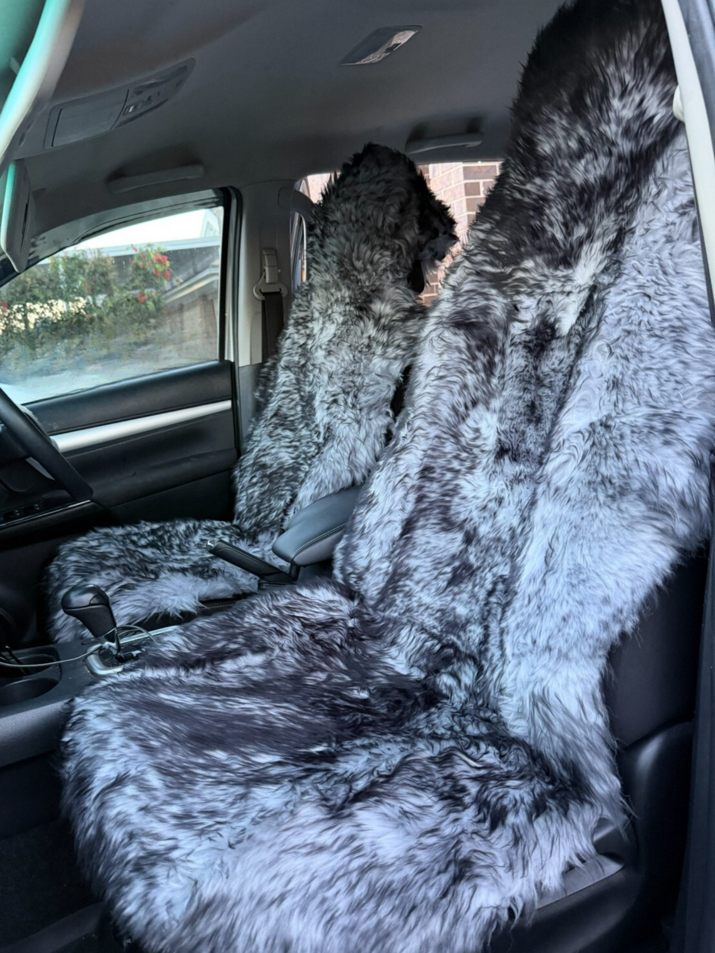 UGG Car Seat Cover Australian Long Wool (Pair)