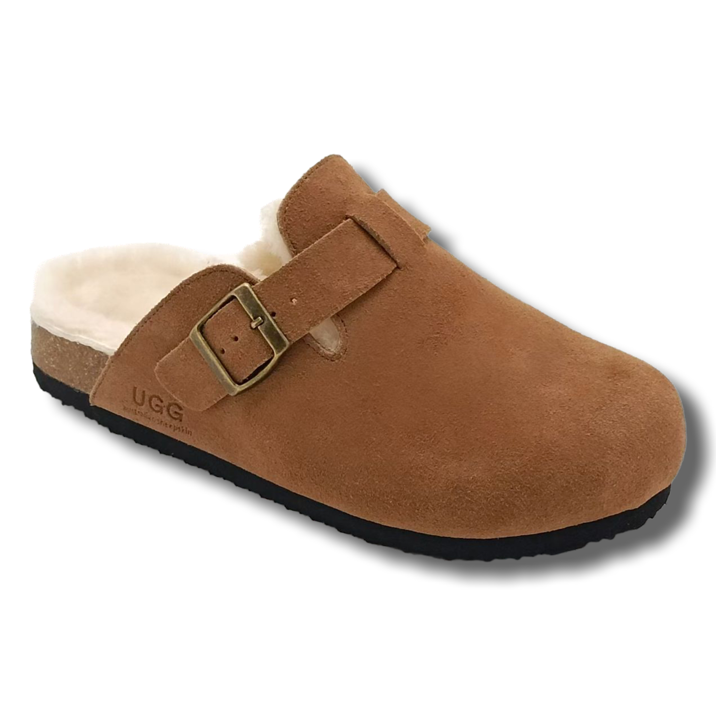 Fluffy UGG Birk Slides
