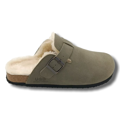 Fluffy UGG Birk Slides