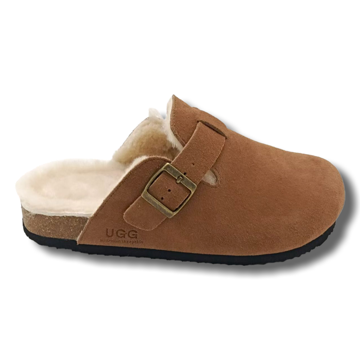 Fluffy UGG Birk Slides